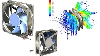 SolidWorks FL Tutorial #282 : PC Fan with flow simulation analysis