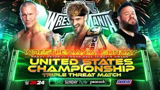 Logan Paul vs. Randy Orton vs. Kevin Owens – United States Championship Match at WrestleMania XL