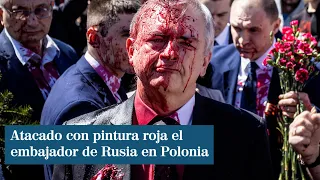 Atacado con pintura roja el embajador de Rusia en Polonia