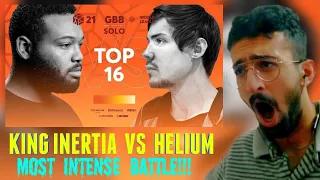 KING INERTIA vs HELIUM GBB21 | Makan Reacts Beatbox