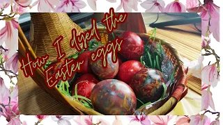 DYEING EASTER EGGS WITH FLOS THREADS~Flora's Dek Den