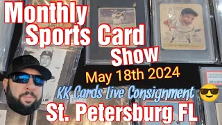 Monthly St. Petersburg FL Sports Card Show Slow Rolling Cases + KK Cards Whatnot Live Consignment 😳