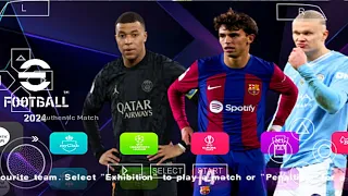 eFOOTBALL PES 2024 PPSSPP | UPDATE Kits 2024 New Transfer Camera PS5 Android Offline Best Graphic HD