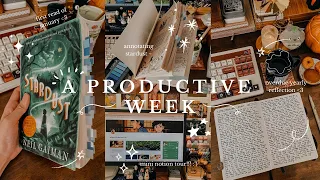 a productive week📝✨ finishing + annotating stardust, mini notion tour, journaling. cozy vlog🌙