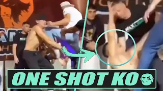 MMA Fighter Flying Knee KNOCKOUT at Face-off