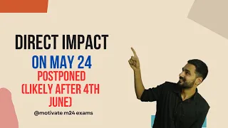 Direct Impact on postponement of CA Exams May 24 #cainter #caexams