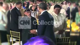 PHILIPPINES: STATE DINNER - OBAMA ARRIVAL