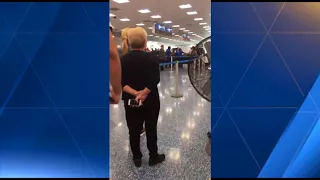 Traveler at Miami airport captures man on tirade