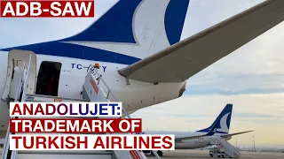 4K TRIP REPORT | ANADOLUJET: Trademark of TURKISH AIRLINES | B737-800 Izmir-Istanbul (Economy Class)