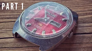 Ricoh Watch Restoration - Never Seen a Movement Like This one!  - Part 1 Disassembly