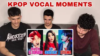FNF Reacts to KPOP VOCAL MOMENTS THAT HAD ME SHOOK | KPOP REACTION