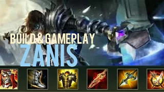 BUILD AND GAMEPLAY - ZANIS - ARENA OF VALOR - TANK AND ATTACK