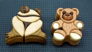 Keepsake Wood Intarsia Boxes