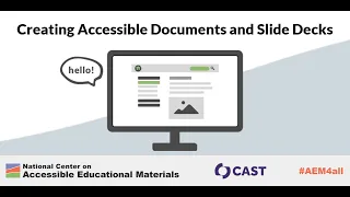 Creating Accessible Documents and Slide Decks