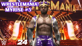 I COMPETED IN THE MAIN EVENT OF WRESTLEMANIA!!! - WWE 2K24 MyRise Ep. 5