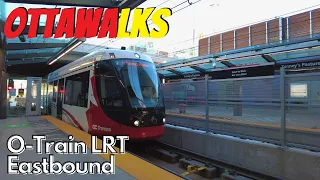 Ottawa LRT O-Train ride Eastbound from Tunney's Pasture to Blair - FREE from December 1st-31st 2021