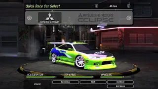 How to make Fast & the Furious Brian's Eclipse | NFSU2