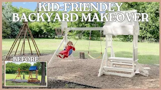 KID-FRIENDLY BACKYARD MAKEOVER | Playful Design Ideas for Outdoor Fun | PLAYGROUND TRANSFORMATION 🤍