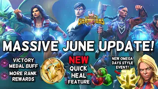 BG improvements | Quick Heal Mechanic | Omega Days Style Event | June 2024 in Marvel Champions