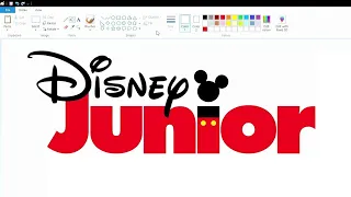 How to draw the Disney Junior logo using MS Paint | How to draw on your computer