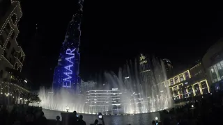 Поющие фонтаны в Дубае (ОАЭ)! Уникальное шоу возле Бурдж Халифа под красивую арабскую музыку! 4K!!!