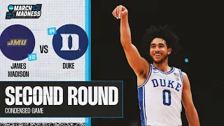 Duke vs. James Madison - Second Round NCAA tournament extended highlights