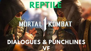 MORTAL KOMBAT 1 - REPTILE Toutes les intros Dialogues & Punchlines FR