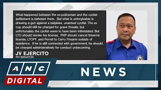 Senator Ejercito urges LTO to revoke driver's license of gun-toting ex-policeman | ANC