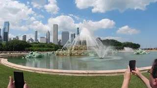 Turning on Buckingham Fountain 2021