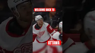 Brady Tkachuk welcomes Alex DeBrincat back to Ottawa #shorts #shortsfeed #nhl #hockey