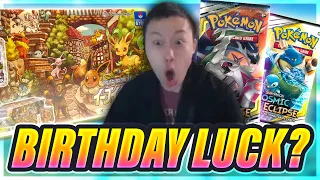 We Open A Eevee Heroes Gym Box! - BIRTHDAY LUCK?!