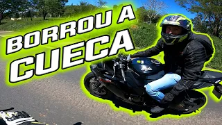 O PERIGO DO ÓLEO NA PISTA QUASE FOI PRO CHÃO