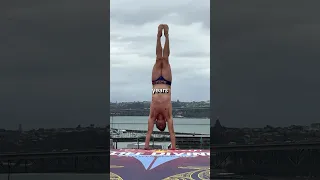 athlete does first handstand dive ever 🤸 #shorts