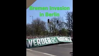 Hertha BSC Berlin vs. SV Werder Bremen Fanmarsch Invasion Berlin #BSCS04