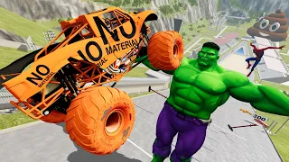 Monster Jam Insane Crashes and Jumps | Random Vehicles Total Destruction | Griff's Garage
