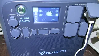 BLUETTI AC200MAX. Реальное время работы газового котла