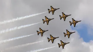 Award winning ROKAF Black Eagles low level display RIAT 2022 Friday