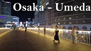 【Osaka Walk🐈】Umeda Night Walk [4K]
