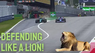 Esteban Ocon defending Alonso like a lion!