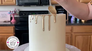 HOW TO MAKE YOUR OWN METALLIC DRIP for your CAKE | TIPS and TRICKS- let's make this CAKE SHINE!