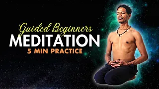 5 minutes Guided Meditation for Beginners | YOGA WITH AMIT