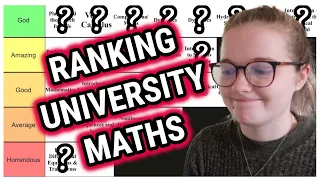 Ranking my Maths Modules at University!