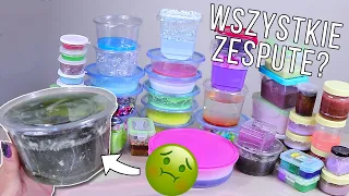 MOJE WSZYSTKIE SLIME ZESPUTE? Wyrzucam Wielką Kolekcję Slime Do Śmieci