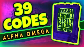 ALL (39 Secret Easter Egg Codes) & What They Do "Alpha Omega" DLC 3 Zombies BO4 (Rushmore)