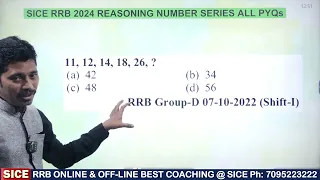 RRB Number Series Previous Questions -01 #sice #subhash_sir #rpf #alp #technician #ntpc #groupd