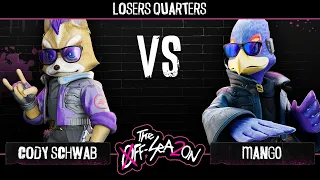 The Off Season 2 - Losers Quarters - Cody Schwab (Fox) VS C9 | Mang0 (Falco) - SSBM