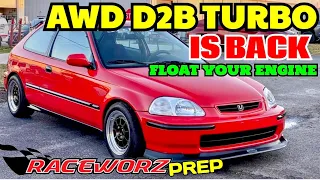 HOW TO FLOAT YOUR ENGINE🔰PLATELESS AWD D2B🔰RACEWORZ PREP
