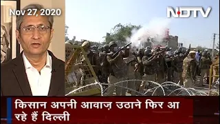 Prime Time: After Lathi-Charge, Tear Gas, Water Cannons, Farmers Finally Allowed to Enter Delhi
