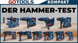 All 18V rotary hammers from Bosch Professional in the practical and extraction test!