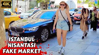 🇹🇷Nisantasi  sirkeci Fake Market istanbul 2023 Turkey Walking Tour Tourist Guide 4k60fps hdr